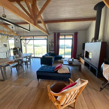 Maison Passive - Vue Panoramique, Terrasses, Cheminee, Piscine Privee 펜션