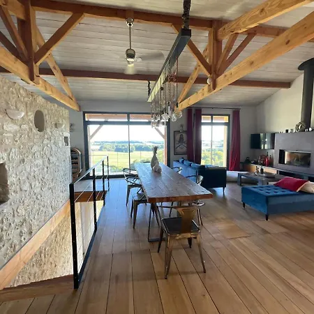 펜션 Maison Passive - Vue Panoramique, Terrasses, Cheminee, Piscine Privee Blaziert